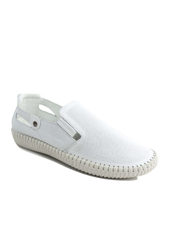 Women's Slip-On Leather White