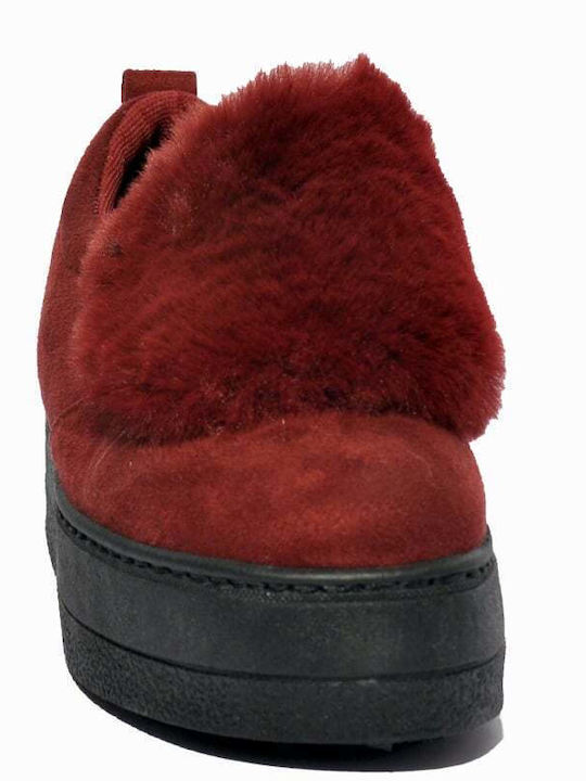 Ανατομικά Γυναικεία Slip-On Μπορντό