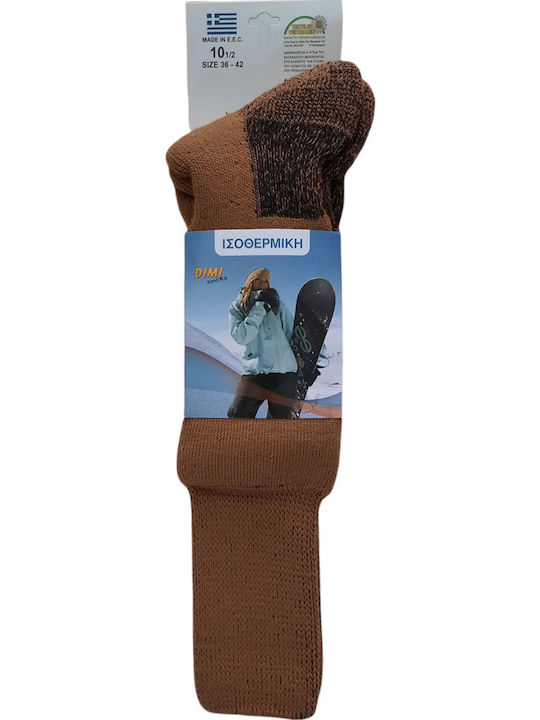 Dimi Socks Sosete termice pentru femei Bej