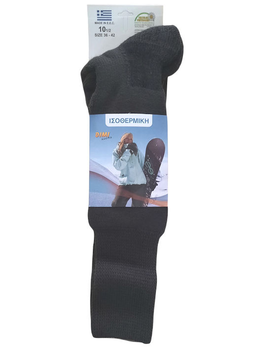 Dimi Socks Женски термо чорапи Черен