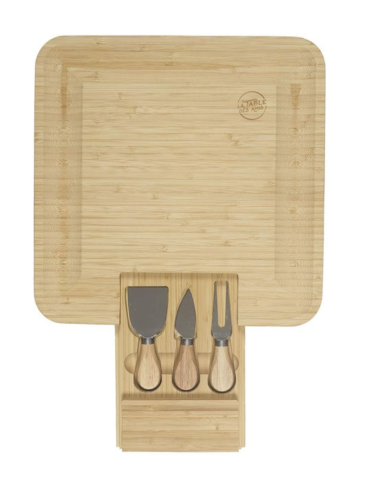 The Home Deco Factory Servierplatte Hölzernes 33x33x3cm 1Stück