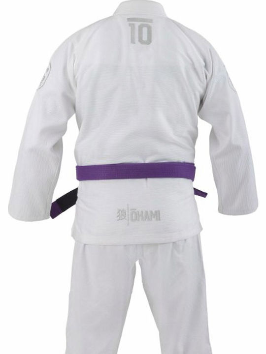 Okami Ανδρική Στολή Brazilian Jiu Jitsu Λευκή