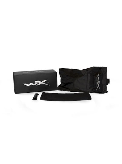 Wiley X Shooting Glasses Set of 3 Lenses with Anti-Glare & UV Protection Black