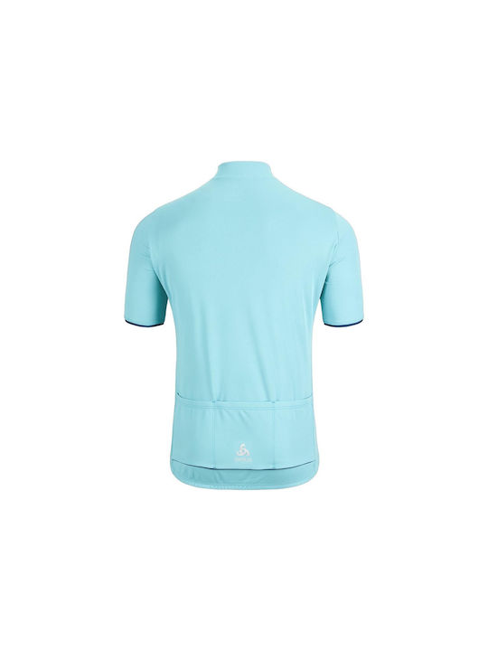 Odlo Essential Tricou De Ciclism Pentru Bărbați Cu Mâneci Scurte Turcoaz