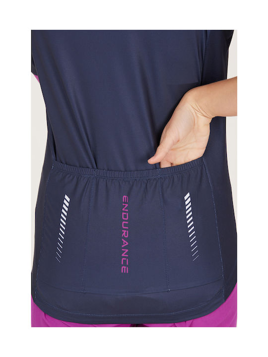 Endurance Short Sleeves Cycling Jersey Blue