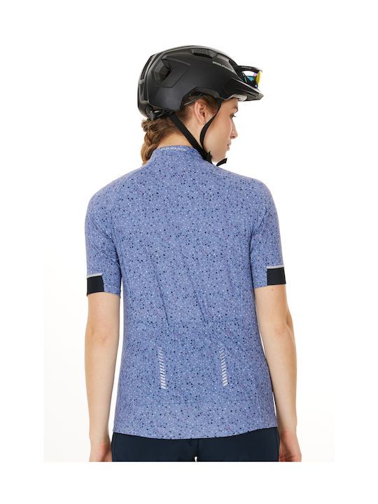 Endurance Femei Mâneci scurte Tricou de ciclism Albastru