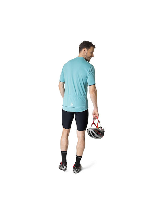 Odlo Essential Men's Short Sleeve Cycling Jersey Turquoise