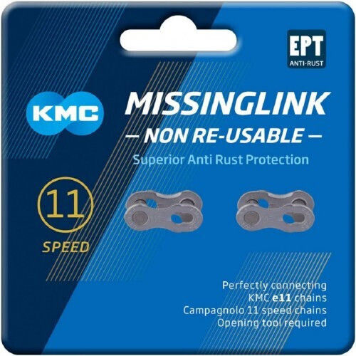 Kmc Ασφαλεια Missinglink 11 Ept 2pcs 302305 Ασημί