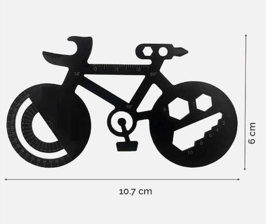 Multitool Fahrradform Schwarz 9153-k