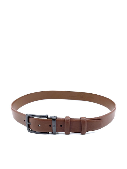 Men's Belt Leather Tabac Brown