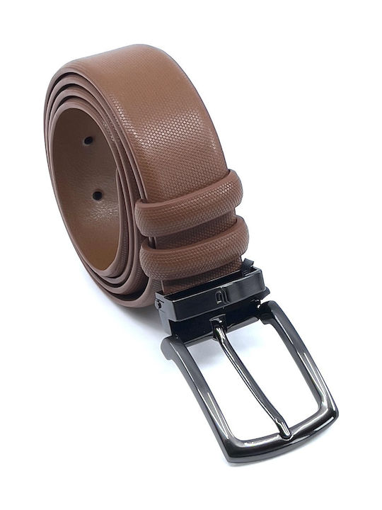 Men's Belt Leather Tabac Brown