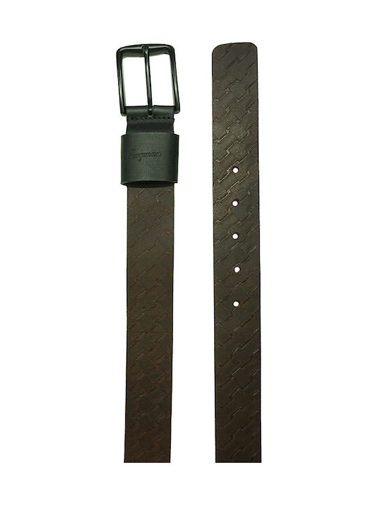 Herren Gürtel Leder Braun