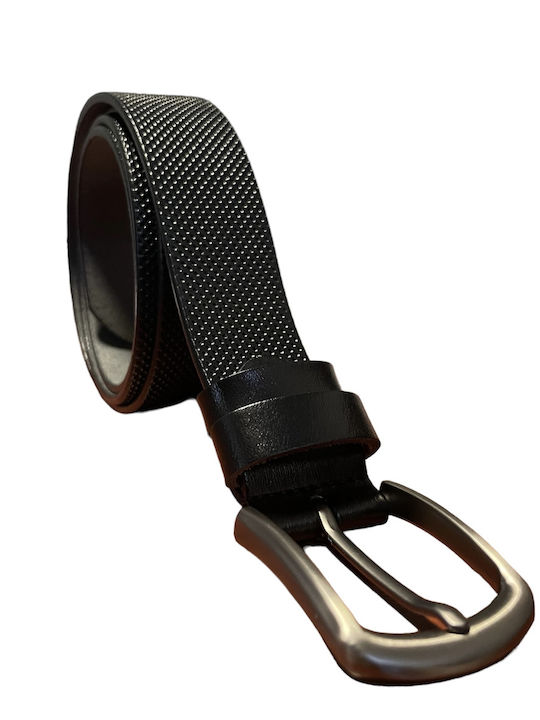 Herren Gürtel Leder Schwarz