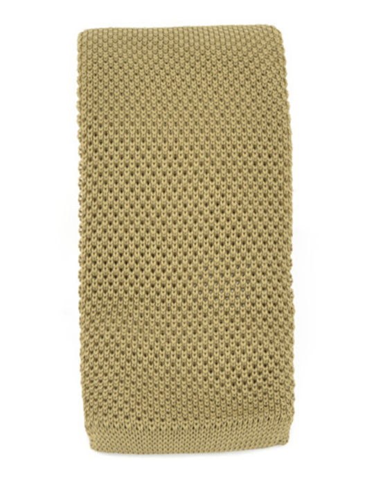 Monte Napoleone Herren Krawatte Synthetisch,Polyester/Cotton/Leather Gestrickt Monochrom in Beige Farbe Monte Napoleone Herren Krawatte Synthetisch,Polyester/Cotton/Leather Gestrickt Monochrom in Beige Farbe