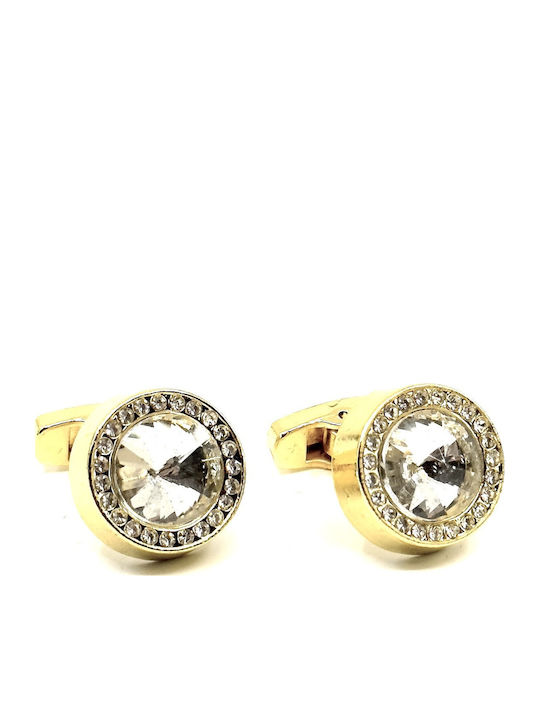 Legend Accessories Μανικετόκουμπα σε Χρυσό Χρώμα