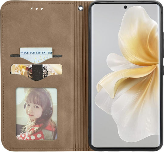 Mad Mask Wallet Leather / Synthetic Leather Brown (TCL 50 NXTPAPER 5G / TCL 50 Pro NXTPAPER 5G)