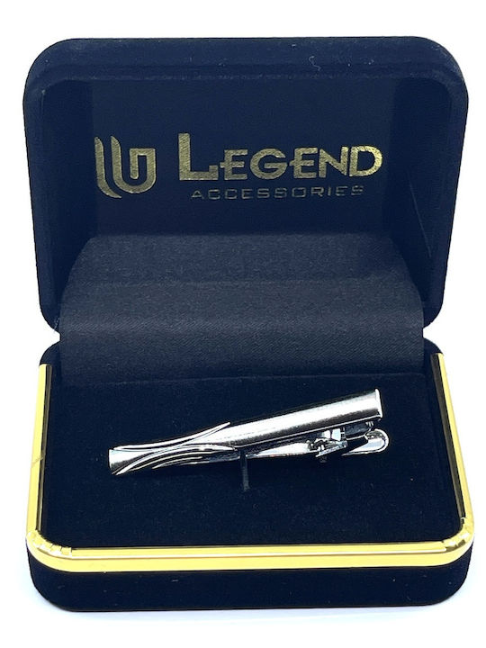 Legend Accessories Silver Tie Clip Silver 5cm Legend Accessories Silver Tie Clip Silver 5cm