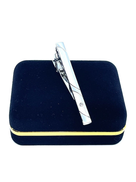 Legend Accessories Silver Tie Clip Silver 6cm