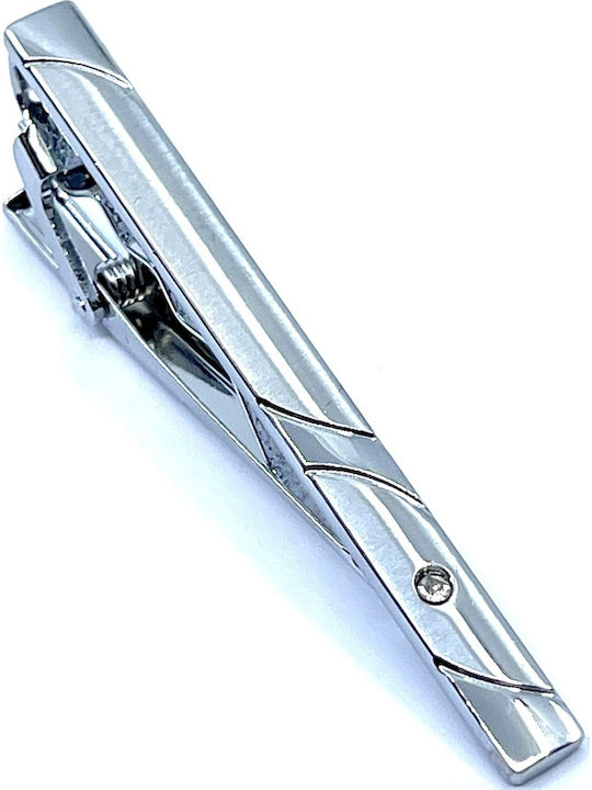 Legend Accessories Silver Tie Clip Silver 6cm