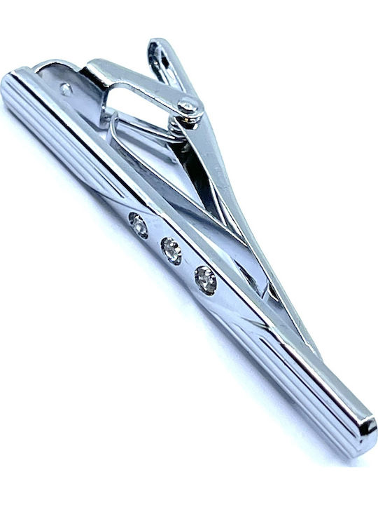 Legend Accessories Silver Tie Clip Silver 6cm