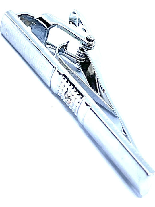 Legend Accessories Silver Tie Clip Silver 5cm