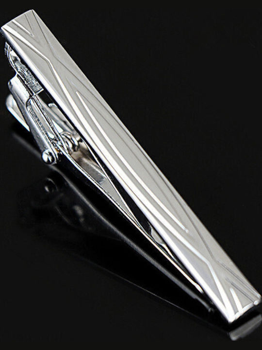 Legend Accessories Silver Tie Clip Silver 5cm