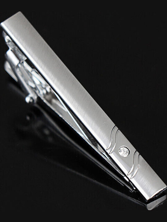 Legend Accessories Silver Tie Clip Silver 5cm