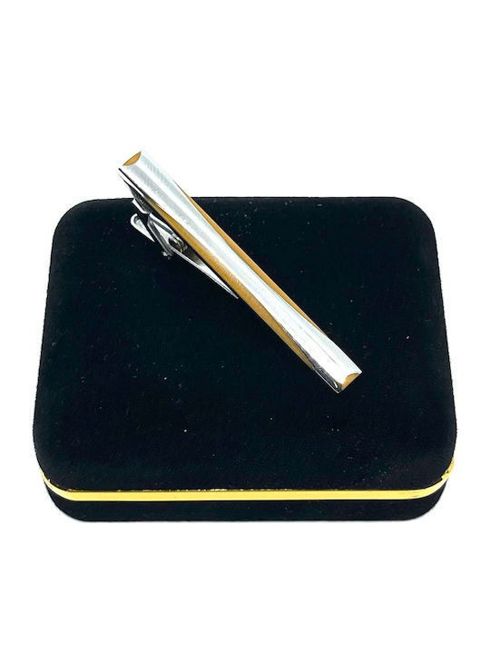 Legend Accessories Silver Tie Clip Silver 5cm