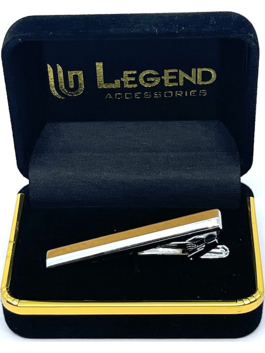 Legend Accessories Silver Tie Clip Silver 5cm