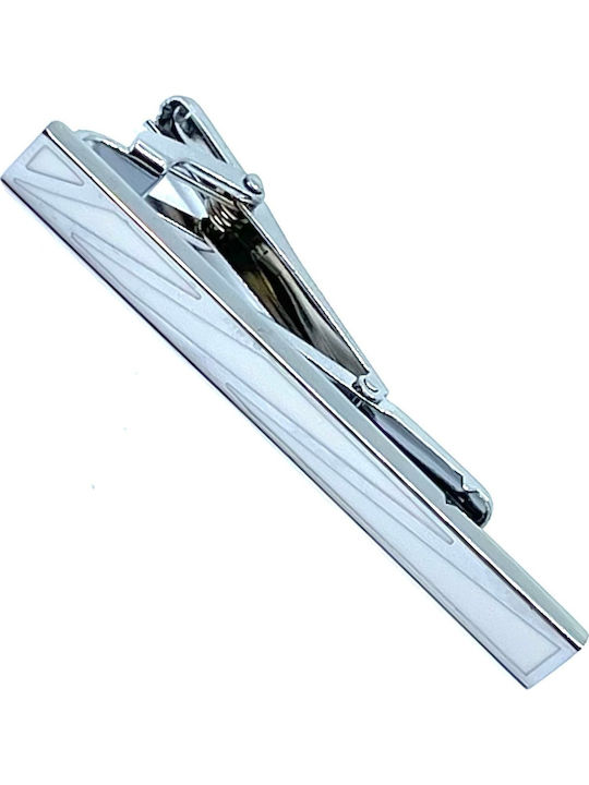 Legend Accessories Silver Tie Clip Silver 5cm