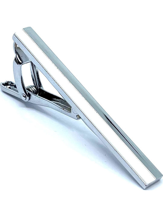 Legend Accessories Silver Tie Clip Silver 5cm