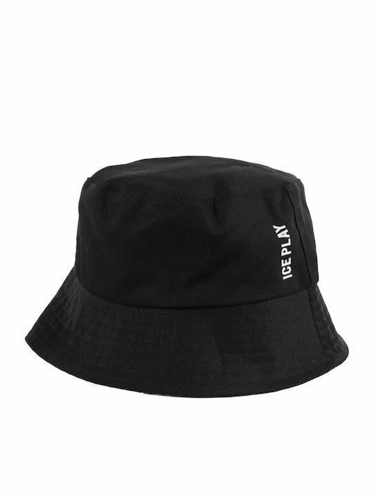 Ice Play Υφασμάτινo Ανδρικό Καπέλο Στυλ Bucket Μαύρο