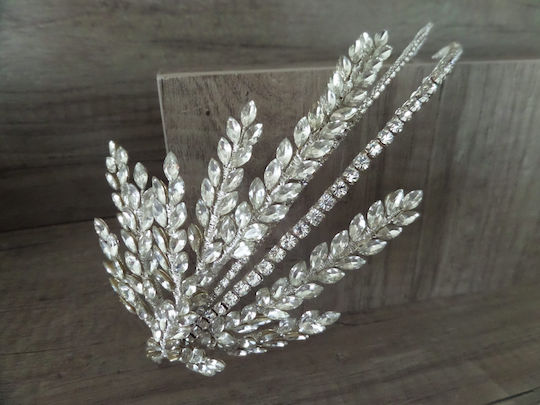 Bridal Quaff Headband K633 Sil-k633