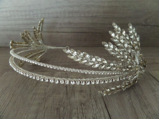 Bridal Quaff Headband K633 Sil-k633