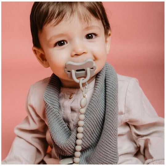 Suavinex Pacifier Clip Chain Made of Silicone Rosewater Pink