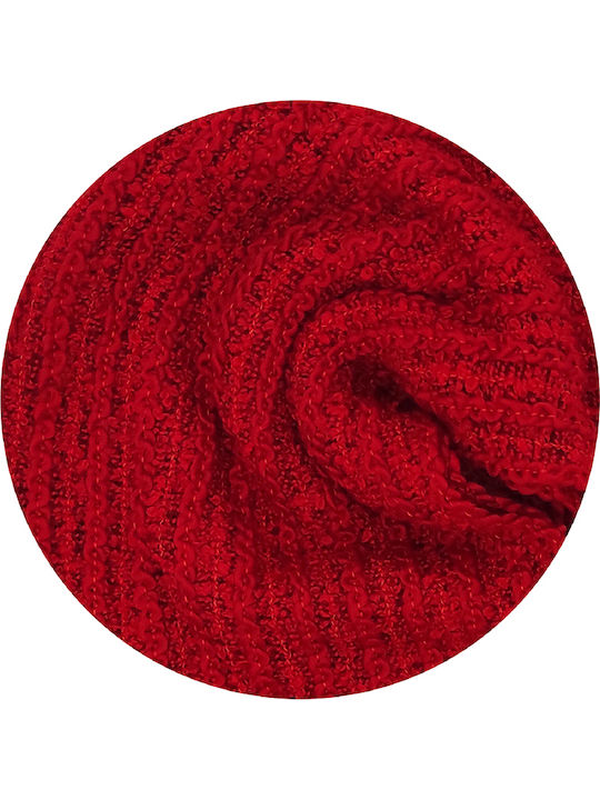 Women's Knitted Scarf Red