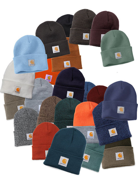 Beanie Unisex Σκούφος Πλεκτός σε Καφέ χρώμα