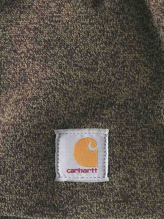 Beanie Unisex Beanie Knitted in Khaki color