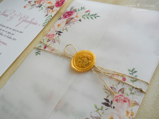 Invitație De Nuntă Flowers Aaf8101