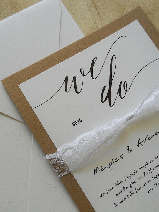 Wedding Invitation We Do Aaf8036