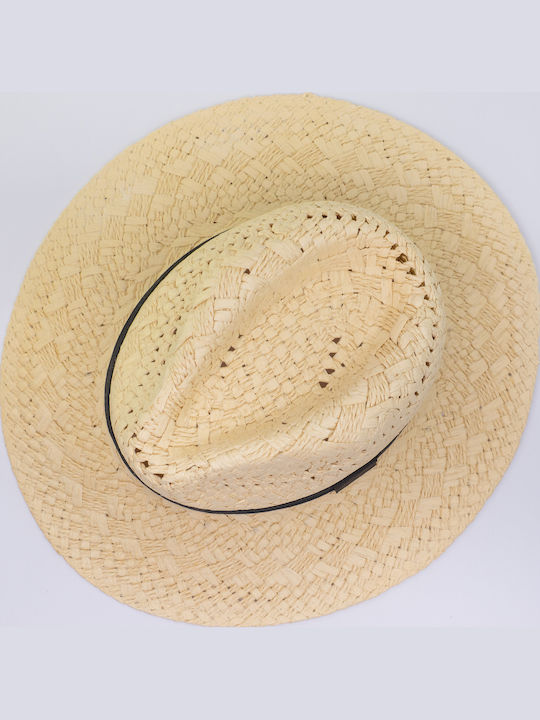 Wicker Women's Panama Hat Beige