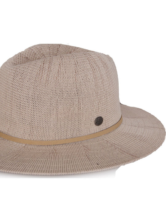 Karfil Дамско Сламено Шапка Fedora Бежова