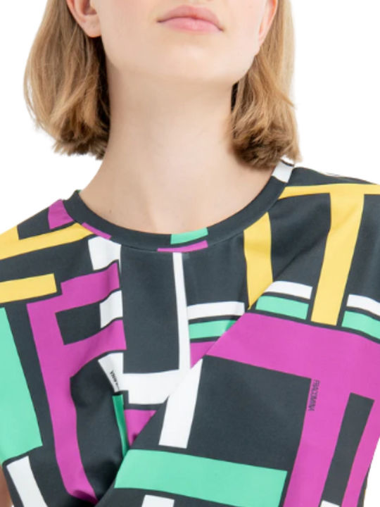 Γυναικείο Καλοκαιρινό Crop Top Αμάνικο Multicolor