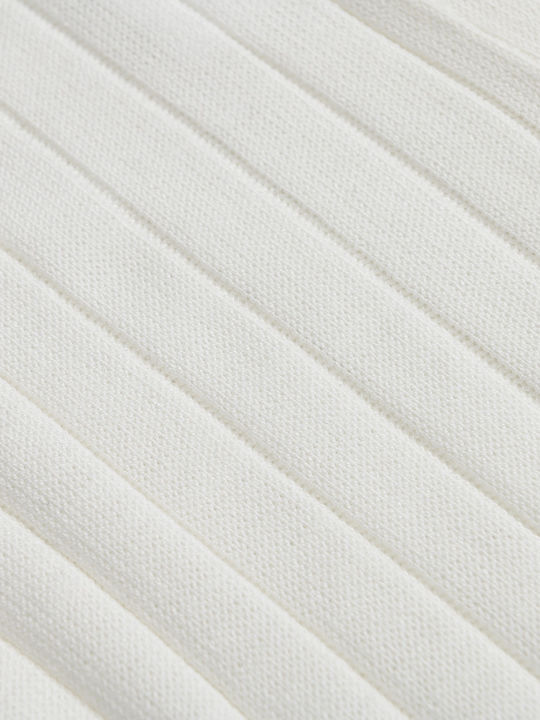 Women's High Waist Pantaloons with Rubber Band White