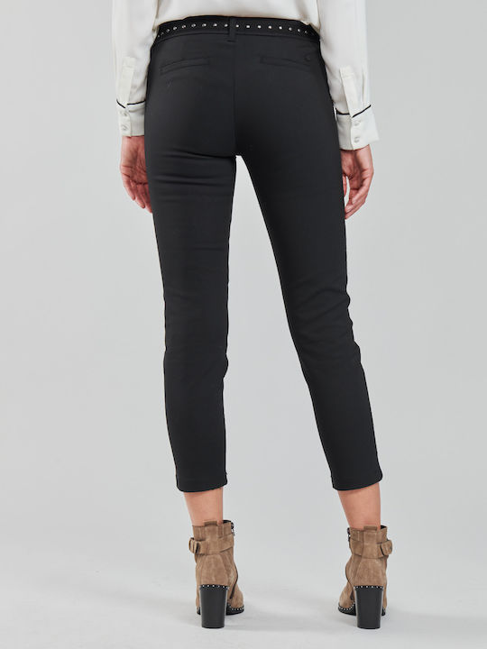 Damen Chino Hose in Karotten Passform Black