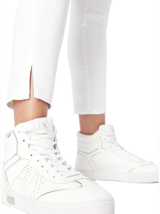 Damenjeans Mittelhohe Taille in Superenger Passform White