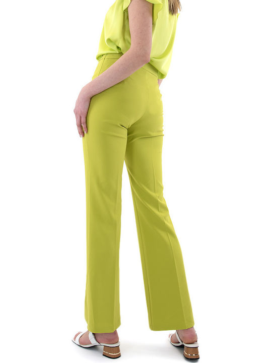 Matchbox Women's Fabric Trousers Green Matchbox Women's Fabric Trousers Green