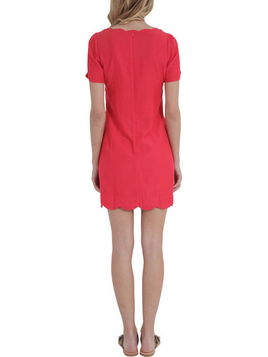 Sommer Mini Kleid Rot