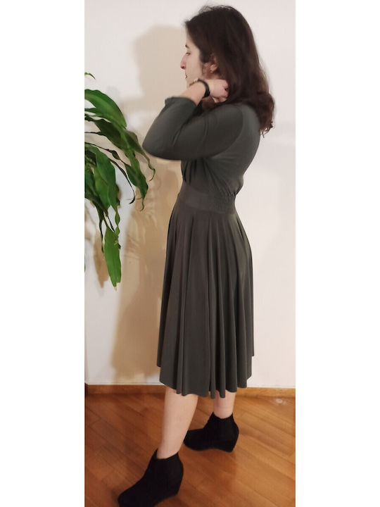 Maxi Dress Wrap Olive