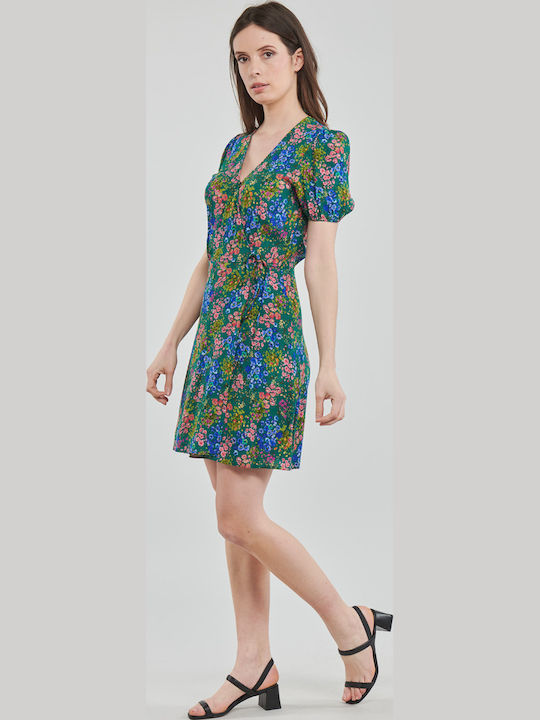 Sommer Mini Kleid Blumen